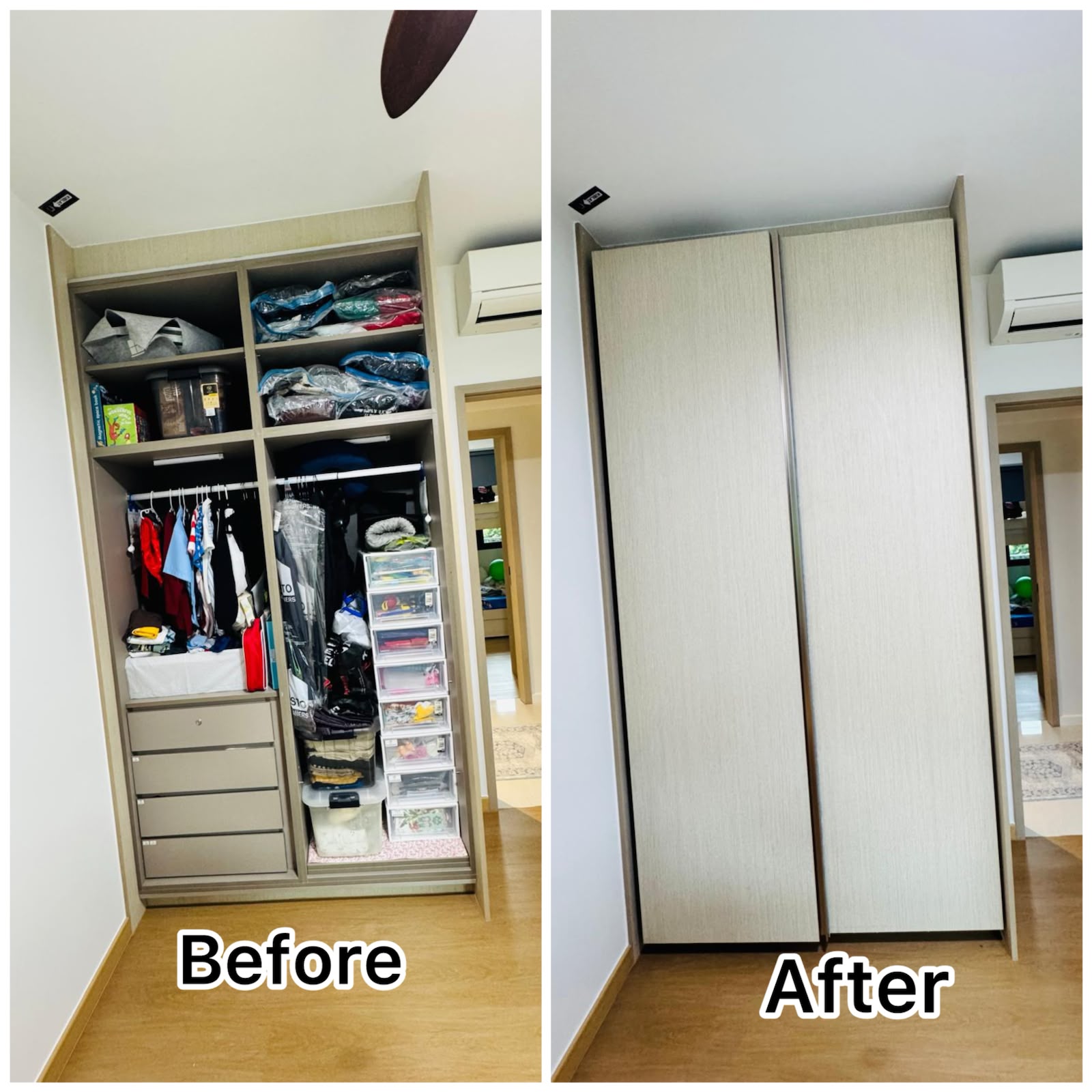 Built-In Wardrobe Door Repair and Replacement Service in Singapore